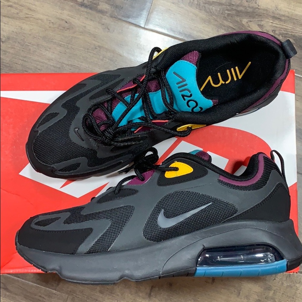 NIKE AIR MAX 200 Bl/Anthracite-Bordeaux - Picture 4 of 16